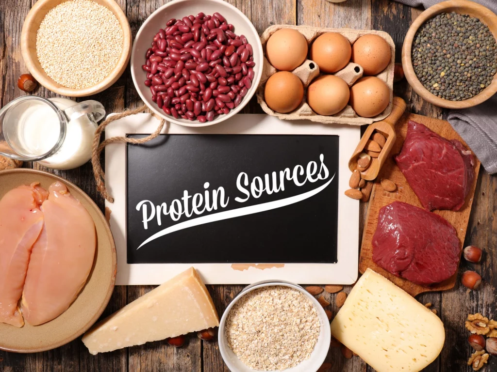 sources de protéines - aliments smoothie protéinés